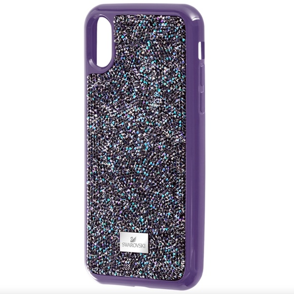 NIB New Swarovski 5478874 Glam Rock Smartphone Case Cover iPhone XR Purple Multi - Picture 10 of 10